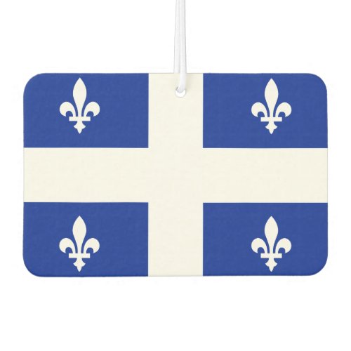 Quebec flag car air freshener