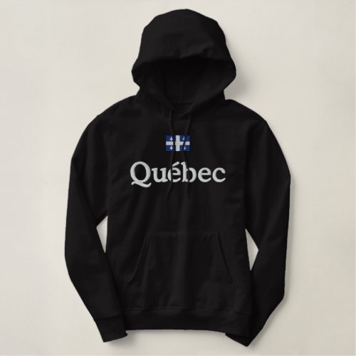 Quebec Flag Embroidered Hoodie
