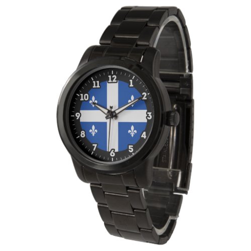 Quebec Flag Graphic Dial Watch