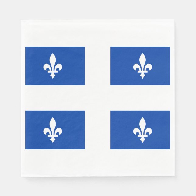 Quebec Flag Napkins (Front)