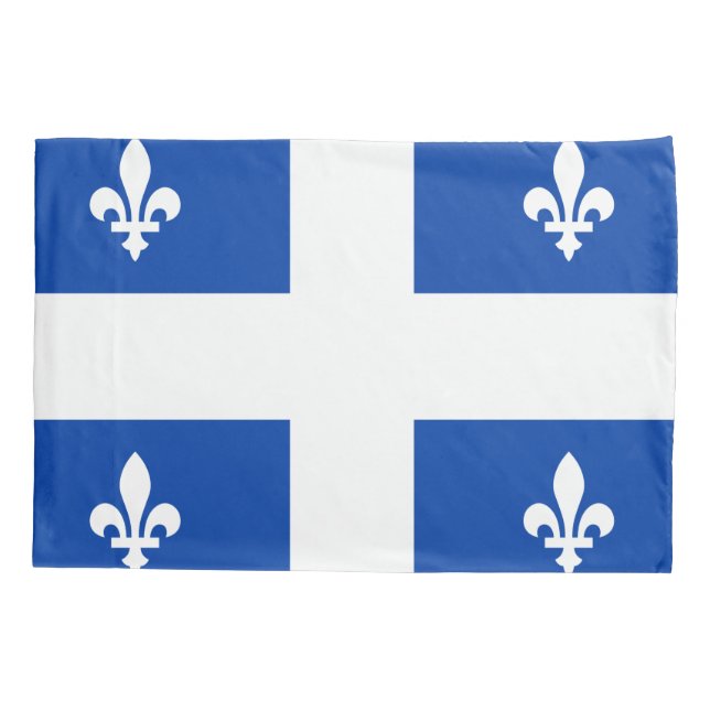 Quebec Flag Pillow Case (Back)