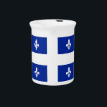 Quebec Flag Pitcher<br><div class="desc">Awesome Pitcher with Flag of Quebec,  Canada. This product its customizable.</div>