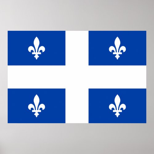 Quebec Flag Poster