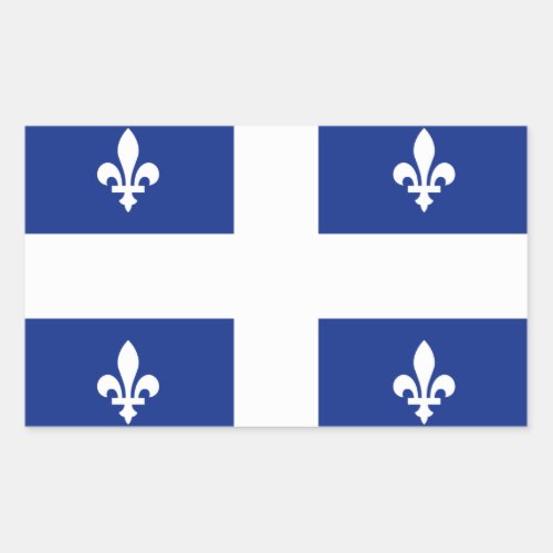 Quebec Flag Rectangular Sticker