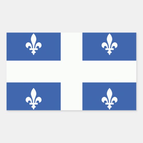 Quebec Flag Rectangular Sticker