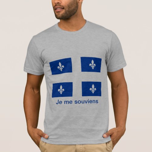 Quebec Flag T_shirt _ no background