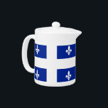 Quebec Flag Teapot<br><div class="desc">Elevate your tea experience with our exclusive teapot featuring the flag of Quebec! Crafted with meticulous attention to detail, this teapot is more than just a kitchen essential; it’s a celebration of Quebec’s rich culture and heritage. The striking design prominently displays the iconic Quebec flag, making this teapot a unique...</div>