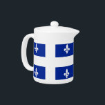 Quebec Flag Teapot<br><div class="desc">Elevate your tea experience with our exclusive teapot featuring the flag of Quebec! Crafted with meticulous attention to detail, this teapot is more than just a kitchen essential; it’s a celebration of Quebec’s rich culture and heritage. The striking design prominently displays the iconic Quebec flag, making this teapot a unique...</div>