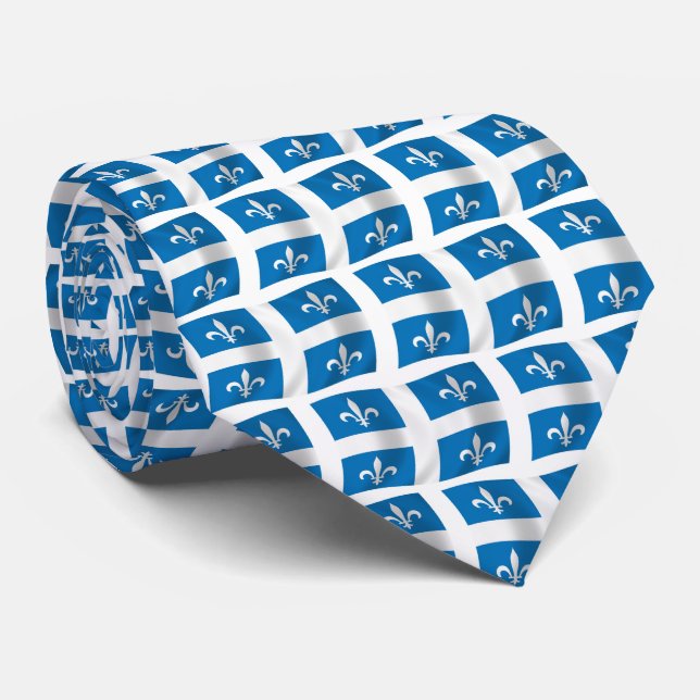 Quebec Flag Tie (Rolled)