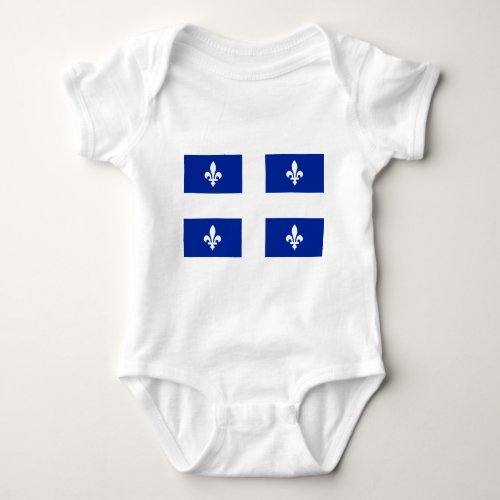 Quebec Flag _ Vive le Qubec libre Baby Bodysuit