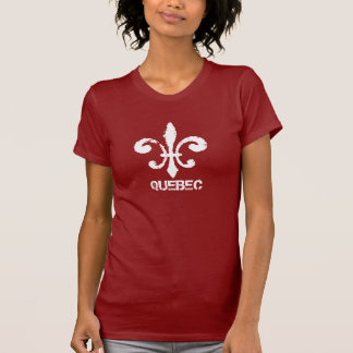 QUEBEC, Fleur De Lis in White T-Shirt