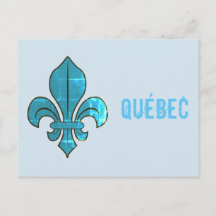 Québec Fleur de Lys Postcard