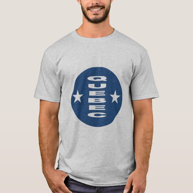QUEBEC Gray T-shirt for men (Front)