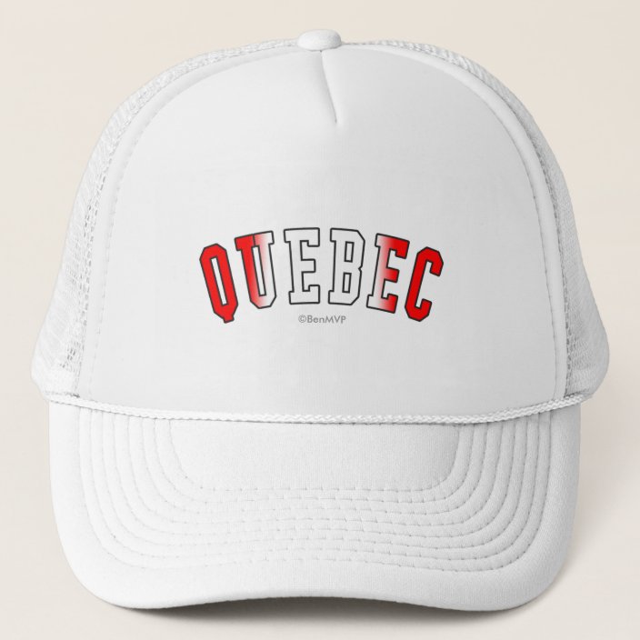 Quebec in Canada National Flag Colors Hat