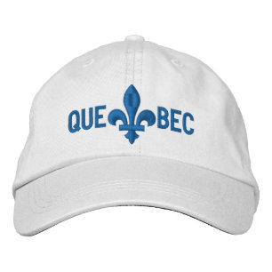 Quebec Libre Fleur de Lis Symbol of French Culture Embroidered Baseball Cap