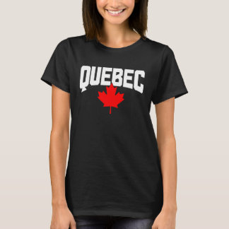Quebec Maple Leaf Canada Canadian Flag Pride T-Shirt