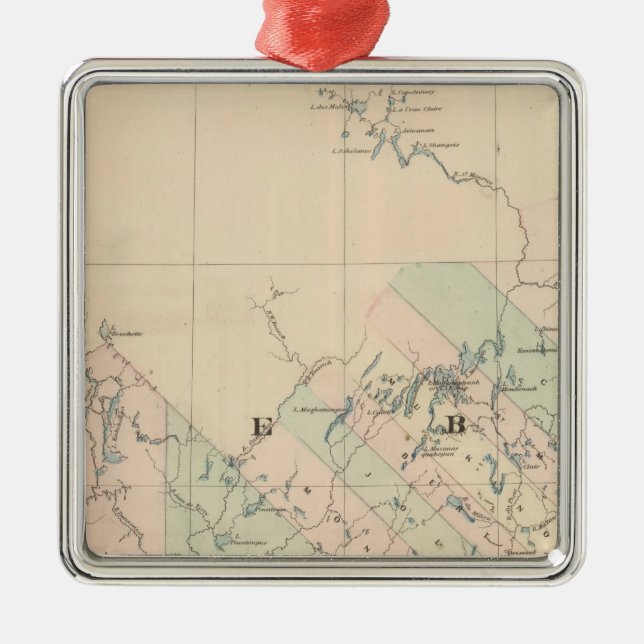 Quebec Metal Ornament (Front)