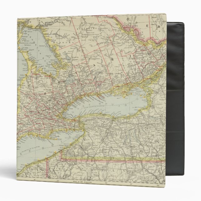 Quebec, Ontario, Canada 3 Ring Binder (Front/Inside)