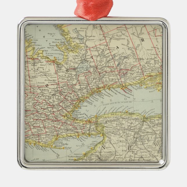 Quebec, Ontario, Canada Metal Ornament (Front)