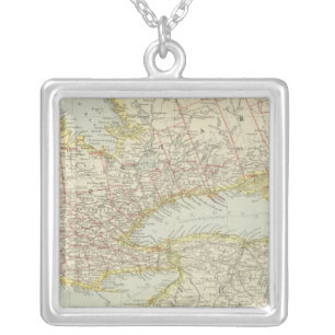 Quebec, Ontario, Canada Silver Plated Necklace