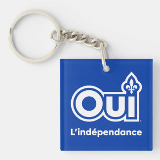 Quebec OUI Independance Keychain