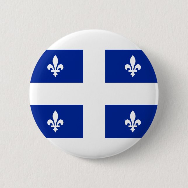 quebec pinback button (Front)