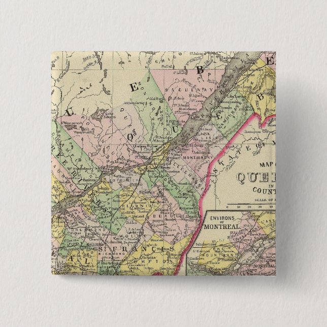 Quebec Pinback Button (Front)