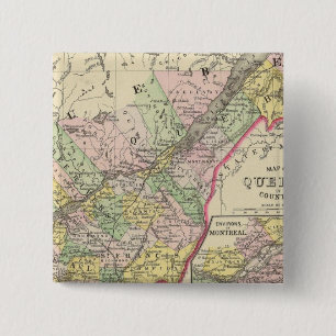 Quebec Pinback Button