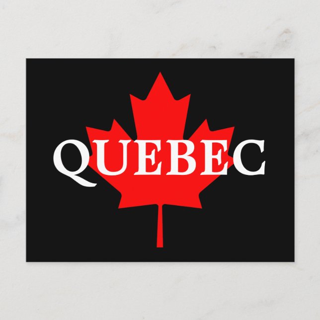 QUEBEC POSTCARD (Front)