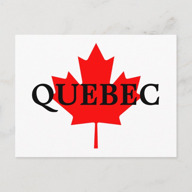 QUEBEC POSTCARD (Front)