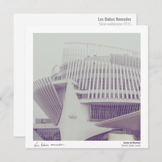 Quebec Postcard - Montreal Game Temple (Front/Back)