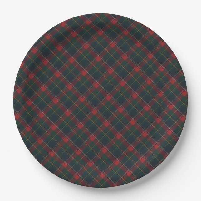 Quebec  Provincial Tartan  Paper Plates (Front)