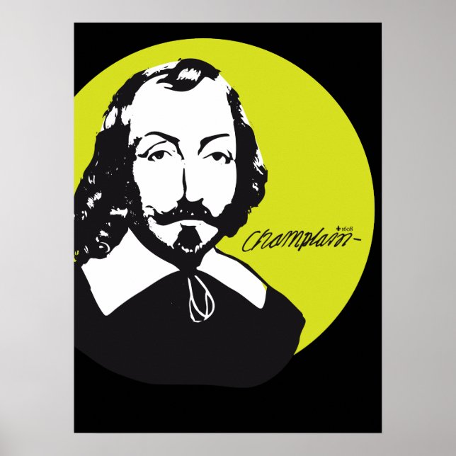 Québec Samuel de Champlain 1608 Nouvelle-France Poster (Front)