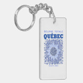 Quebec Total Eclipse Acrylic Keychain (Front Left)
