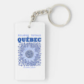 Quebec Total Eclipse Acrylic Keychain (Back)