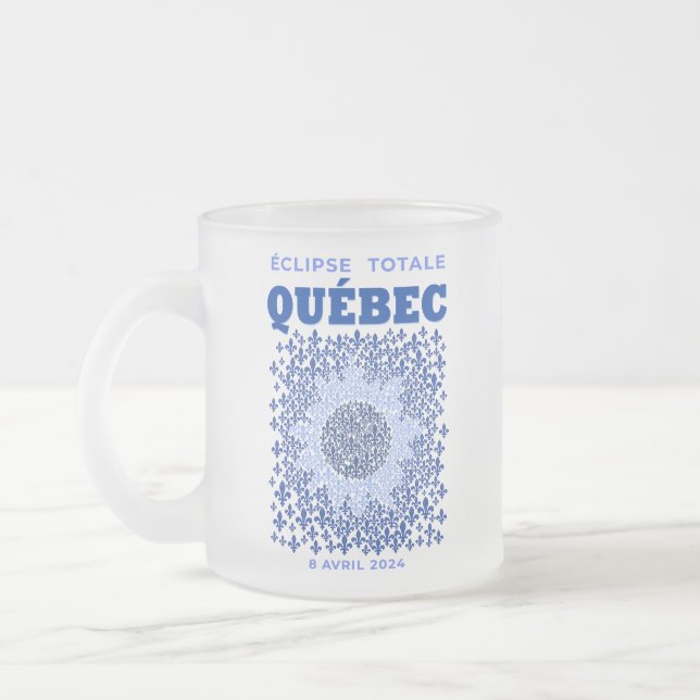 Quebec Total Eclipse Frosted Mug (Left)