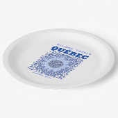 Quebec Total Eclipse Paper Plates (Angled)