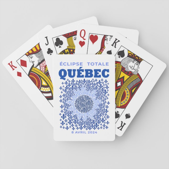 Quebec Total Eclipse Playing Cards (Back)