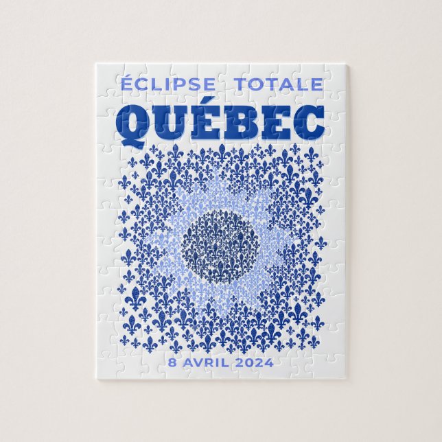 Quebec Total Eclipse Puzzle (Vertical)