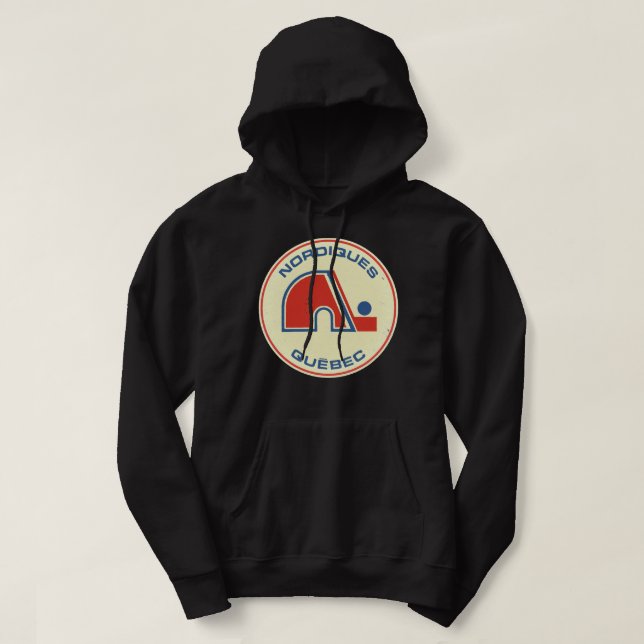Quebecc Nordiques [Vintage Distressed] Hoodie (Design Front)