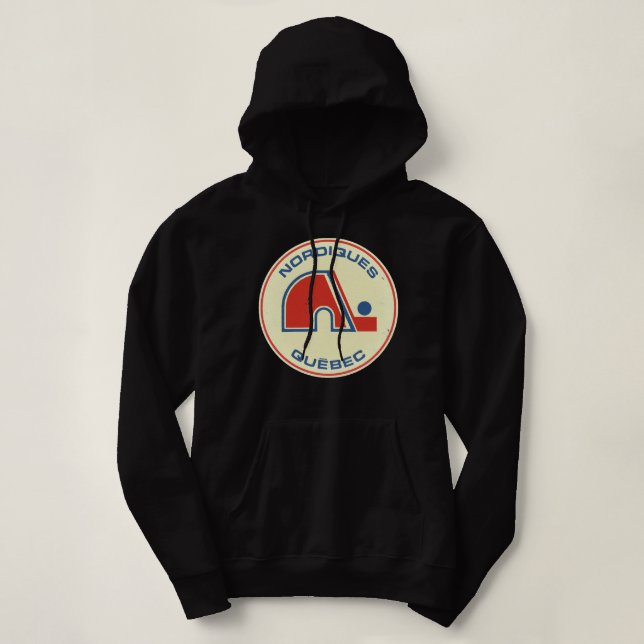 Quebecc Nordiques [Vintage Distressed] Hoodie (Design Front)