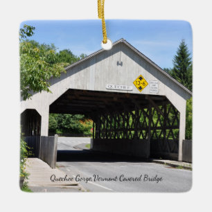Quechee Gorge Cover Bridge - Ceramic Ornament
