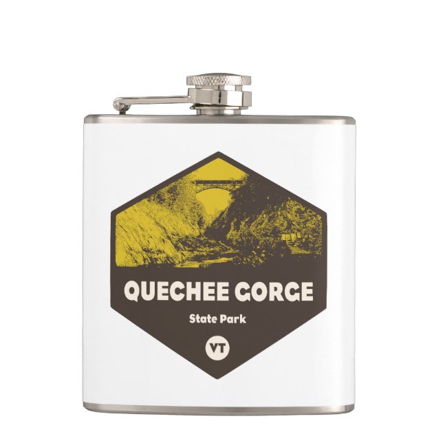 Quechee Gorge State Park Vermont Flask (Front)