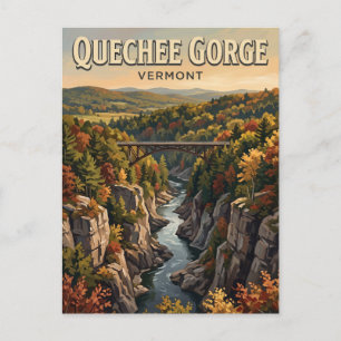 Quechee Gorge Vermont Postcard