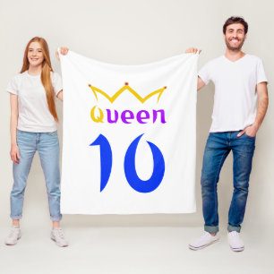 Queen 10 fleece blanket