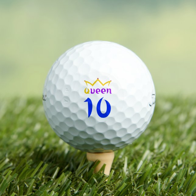 Queen 10 golf balls (Insitu Tee)