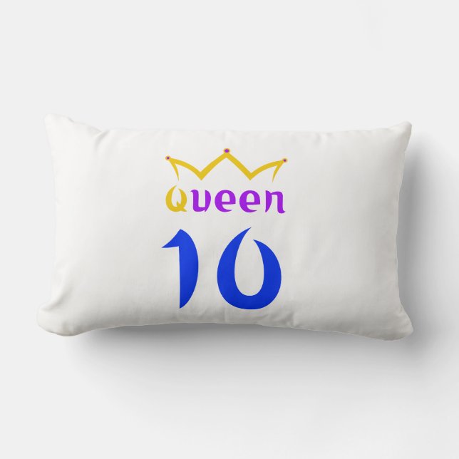 Queen 10 lumbar pillow (Front)