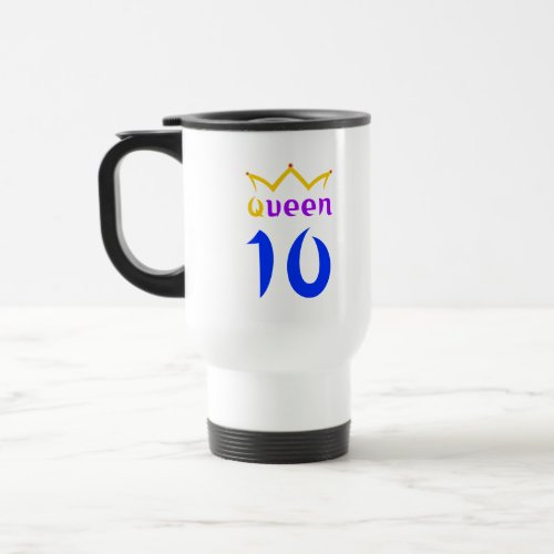 Queen 10  travel mug