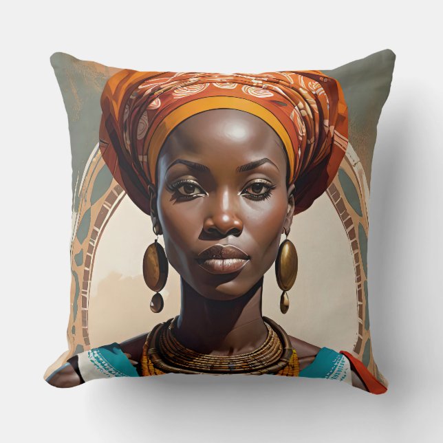 Queen 3 Throw Pillow (Front)
