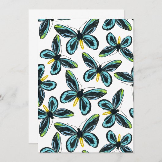 Queen Alexandra' s birdwing butterfly pattern (Front/Back)